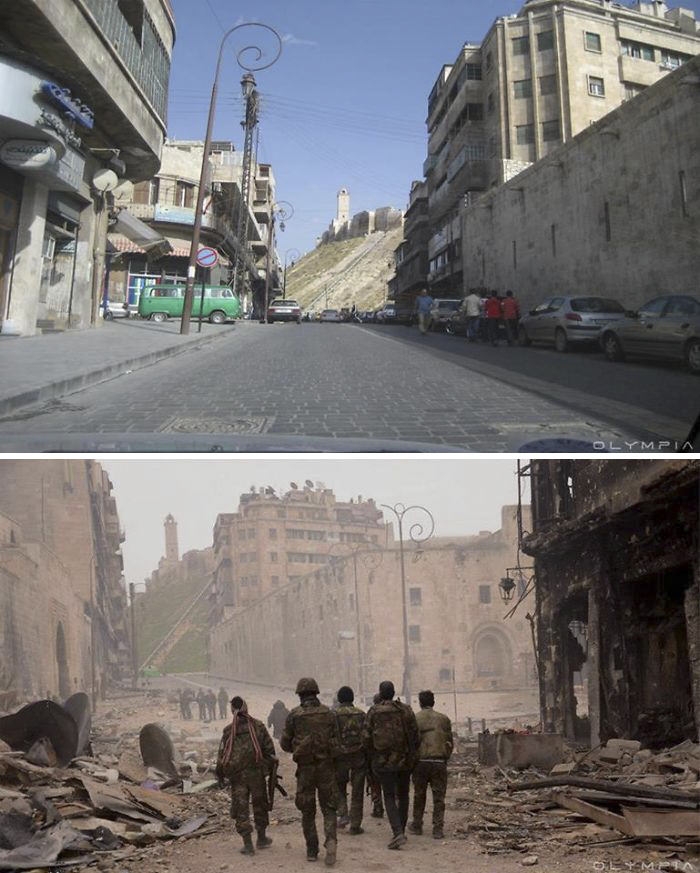 Savaşın yıkıcılığını gözler önüne seren Halep fotoğrafları 1