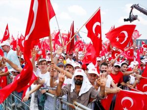 İşte Demokrasi ve Şehitler Mitingi'nden ilk fotoğraflar