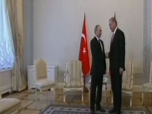 Cumhurbaşkanı Erdoğan, Putin ile bir araya geldi