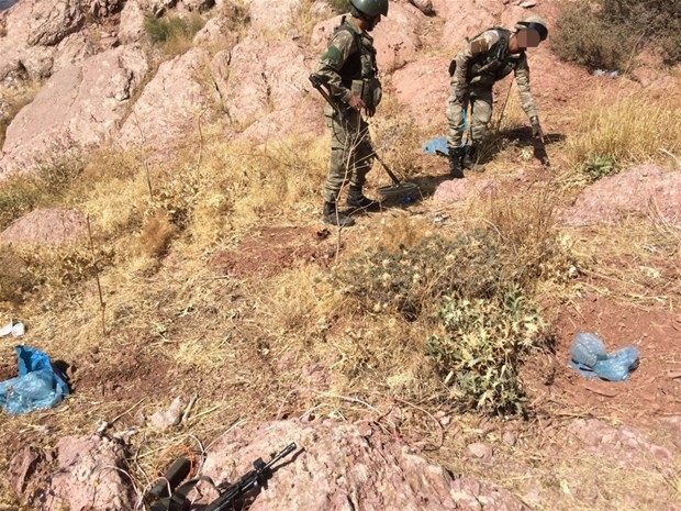 PKK’lıların füze ve doçka namluları böyle ele geçirildi 20