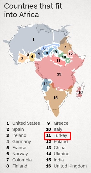 Haritada Rusya neden Afrika'dan daha büyük? 11