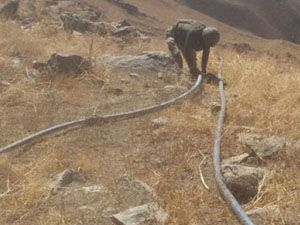 Hakkari'nin Şemdinli İlçesi'nde kaçak botu hattı bulundu