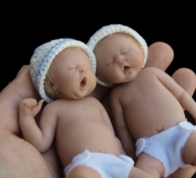 Yeni doğmuş bebeklerin minyatür heykelleri şaşırtıyor 3