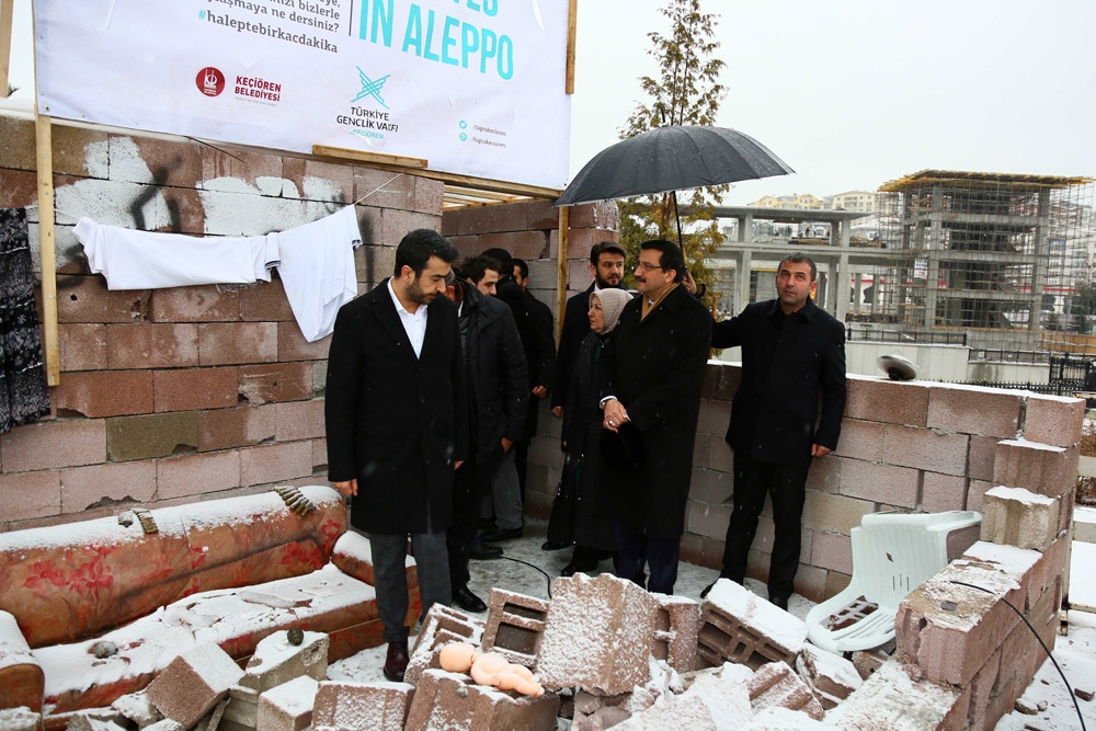 Keçiören'de Halep’teki acıyı hissettiren proje  2