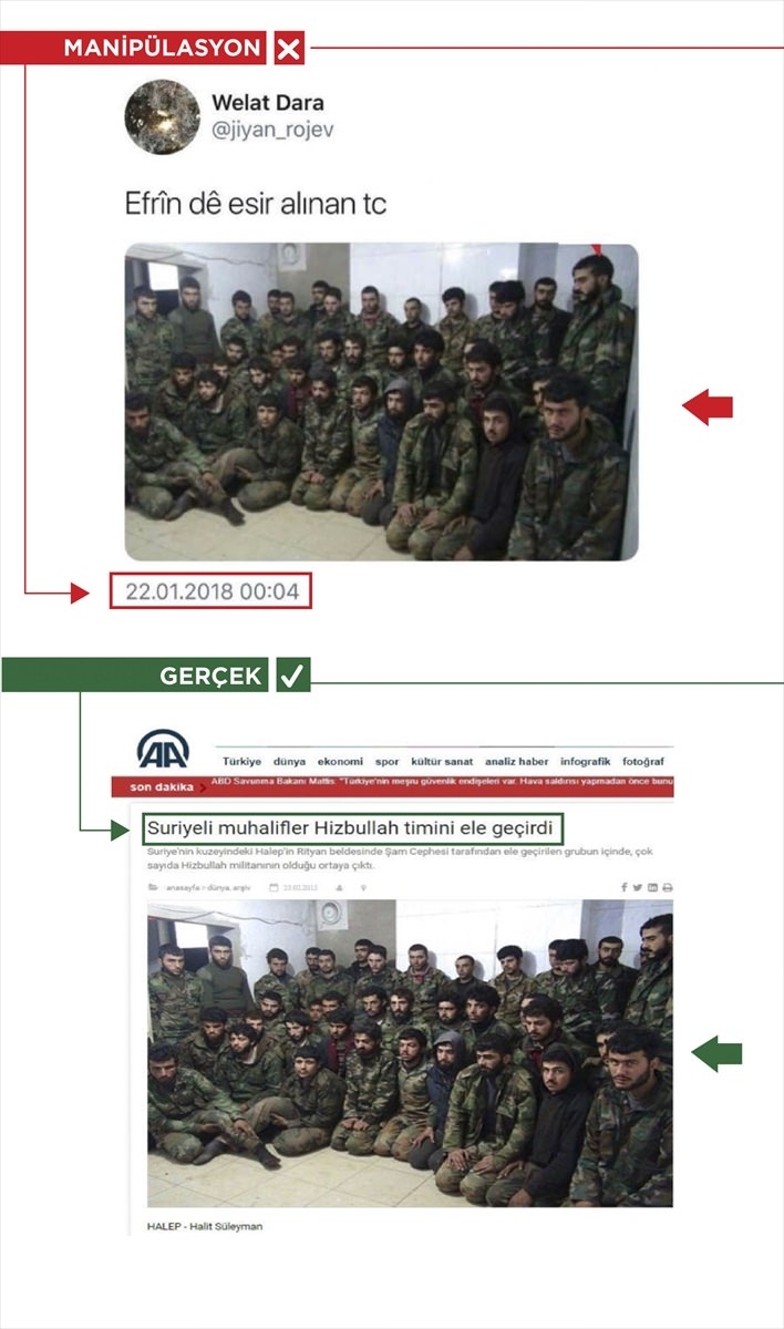 PKK'nın Afrin yalanı! 4 fotoğraf 4 gerçek 5