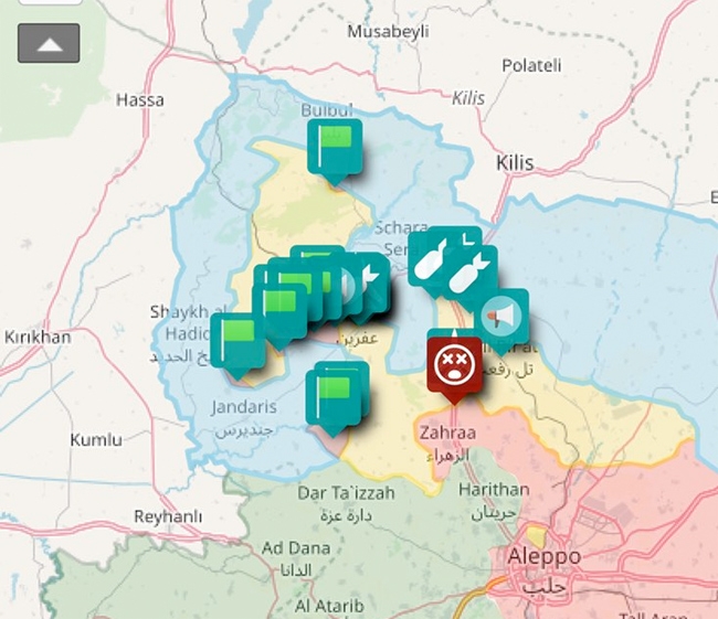 Abdullah Ağar harita paylaştı! İşte PKK'nın gizlediği Afrin gerçekleri 2