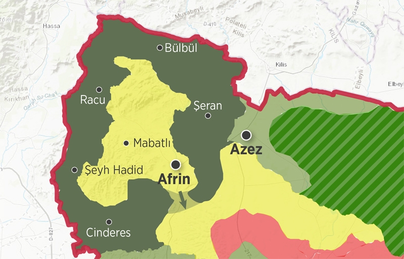 Abdullah Ağar harita paylaştı! İşte PKK'nın gizlediği Afrin gerçekleri 3