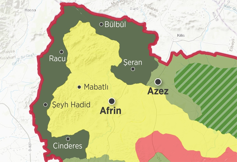 Abdullah Ağar harita paylaştı! İşte PKK'nın gizlediği Afrin gerçekleri 4