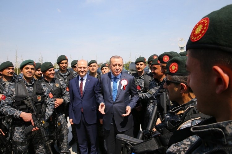 Erdoğan, Soylu ve beraberindeki heyeti Külliye'de kabul etti 1