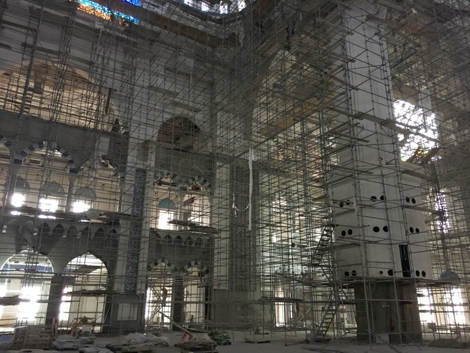 Çamlıca Camii'nin içi ilk kez drone ile görüntülendi 10