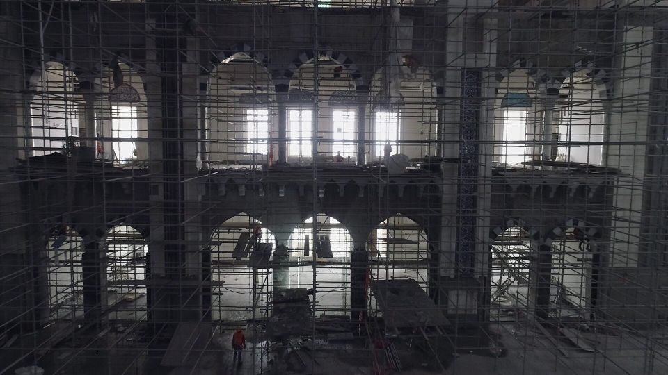 Çamlıca Camii'nin içi ilk kez drone ile görüntülendi 3