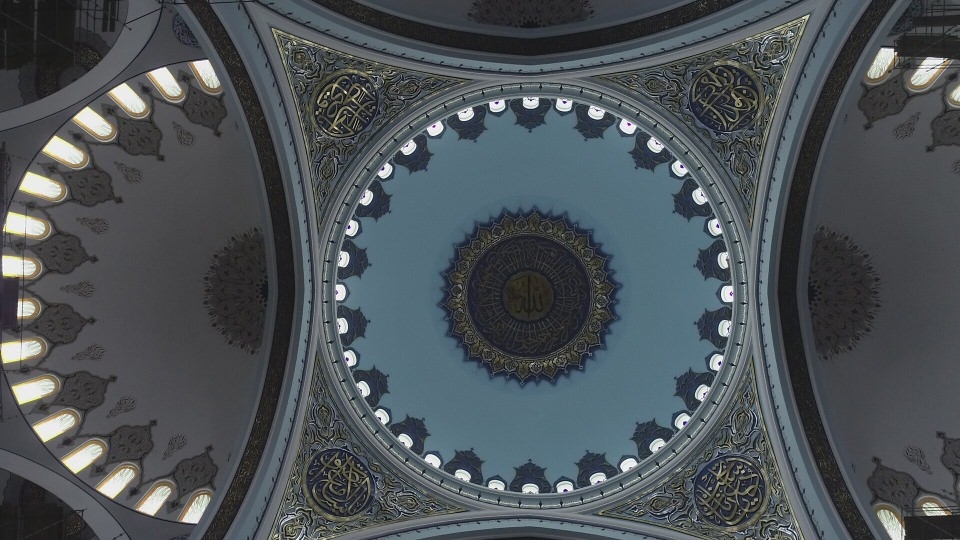 Çamlıca Camii'nin içi ilk kez drone ile görüntülendi 5