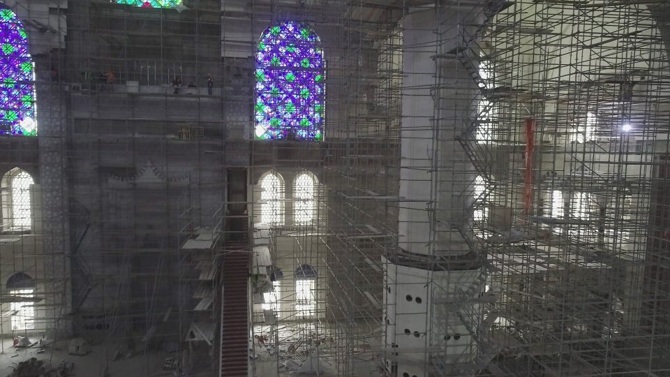 Çamlıca Camii'nin içi ilk kez drone ile görüntülendi 6