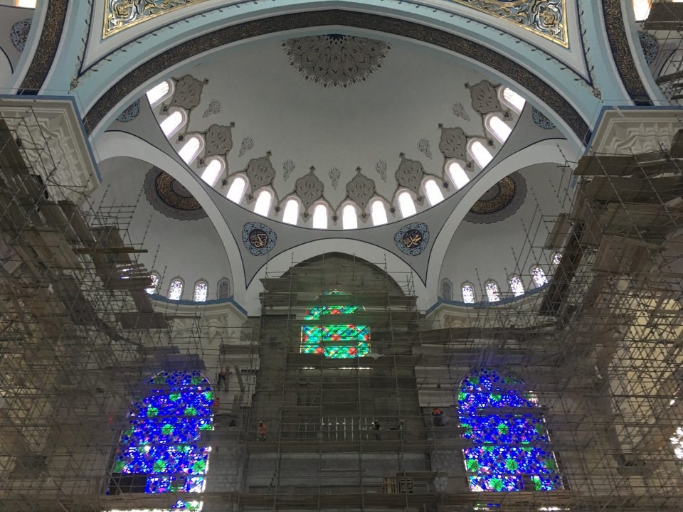 Çamlıca Camii'nin içi ilk kez drone ile görüntülendi 9