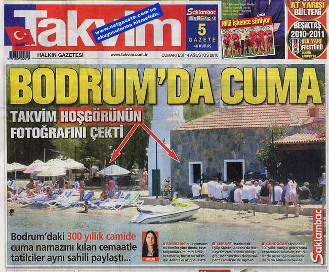 TAKVIMIN CUMA MANSETI 1