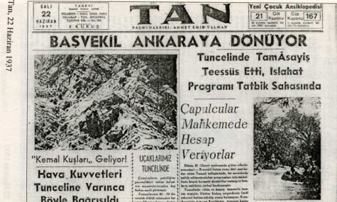 1937 DERSİM MANSETLERİ 11