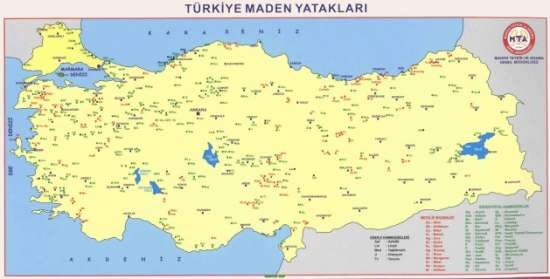 Türkiye'de Hangi Madenden Kaç Ton Var? 1