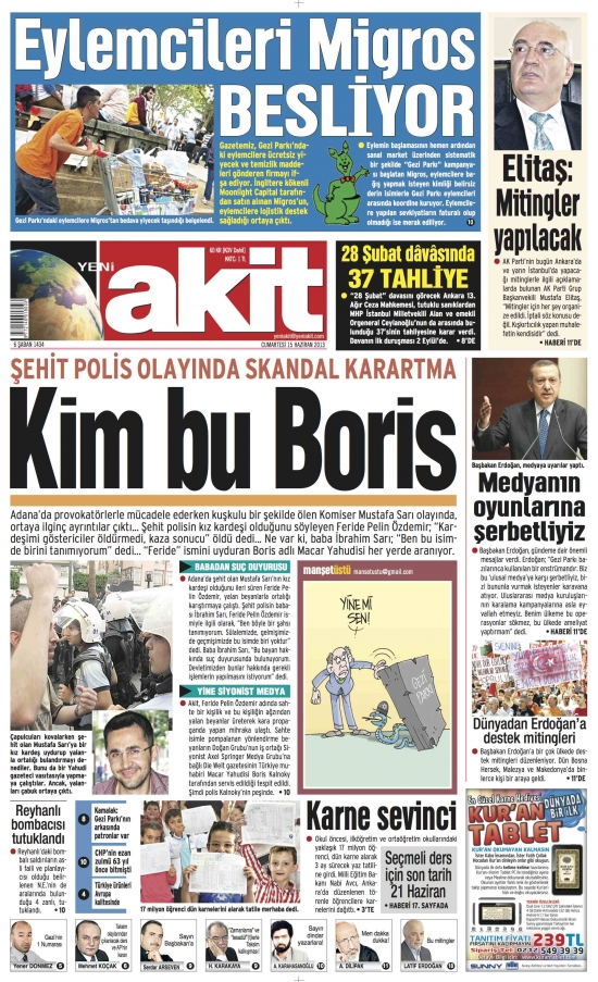 Gezi’de En Sağlam Duran Gazete 13