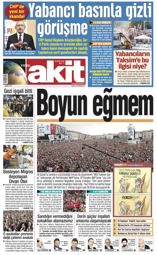 Gezi’de En Sağlam Duran Gazete 14