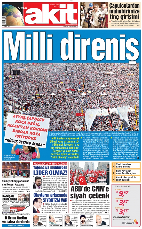 Gezi’de En Sağlam Duran Gazete 15