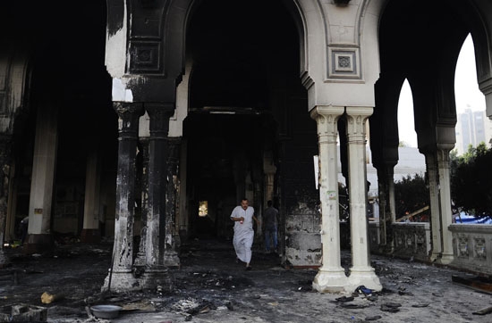 Rabiatül Adeviye Camii Yakıldı 5