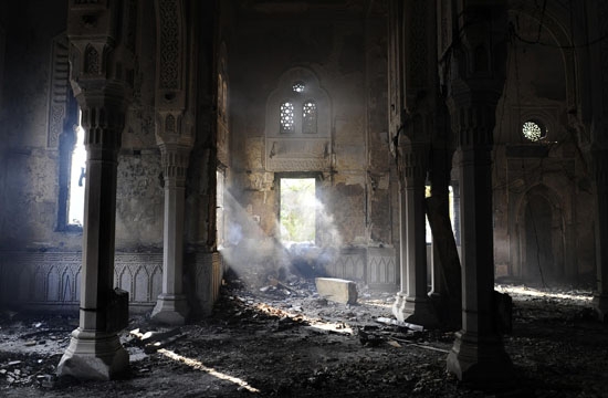 Rabiatül Adeviye Camii Yakıldı 6