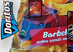 Doritos ambalajlarında 'Haç' işareti