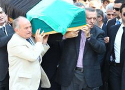 Erdoğan, cenaze törenine katıldı
