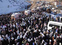 Uludere mağdurlarına PKK baskısı