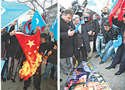 Kızıl Çin’e protesto