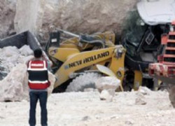 Van'da taş ocağında göçük