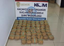 Gaziantep'te 41 kilo esrar ele geçirildi
