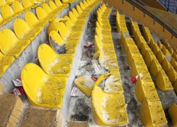 BJK taraftarı stadı bu hale getirdi!