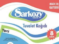 Sarkozy tuvalet kağıdına marka oldu.