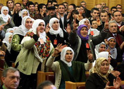 Erdoğan'ın odasının önünde eylem