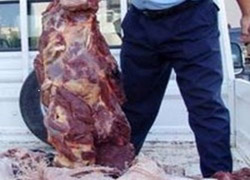 Mardin'de 10 ton kaçak et ele geçirildi
