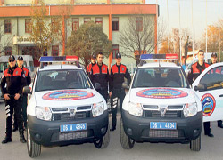 Motosikletli yunus polisleri kışın cipe binecek