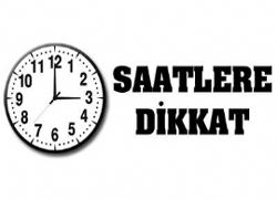 Saatlerinizi Geri Almayı Unutmayın!