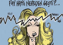 Çizgilere yansıyan fay hatları