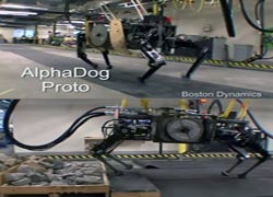 Askerlerin yeni yardımcısı 4 ayaklı robot 'AlphaDog'
