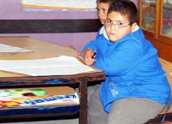 Yedi yaşında 70 kilo