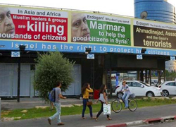 Tel Aviv'de 'Katil Erdoğan' afişleri!