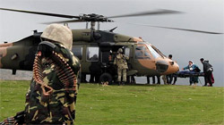 PKK'lı cenazelerini helikopterle taşıdılar