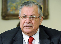 Bağdat'ta Talabani ile görüştü
