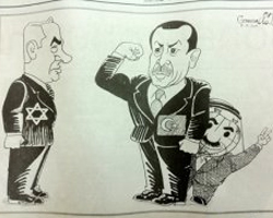 El Ahram'daki Erdoğan karikatürü