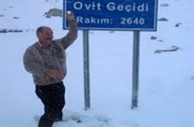 Ovit Dağı beyaza büründü