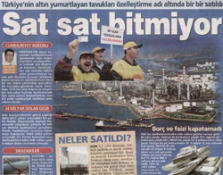 Sat sat bitmiyor
