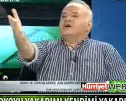Canlı yayında çıldırdı