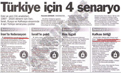 CIA'dan 4 Türkiye senaryosu