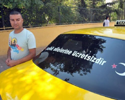 Bu takside şehit ailelerinden ücret alınmıyor